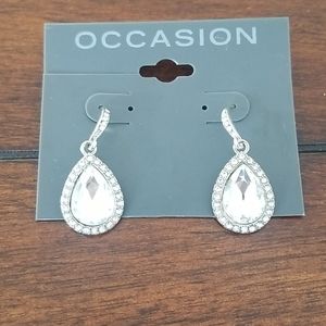 Sparkling rhinestone earrings